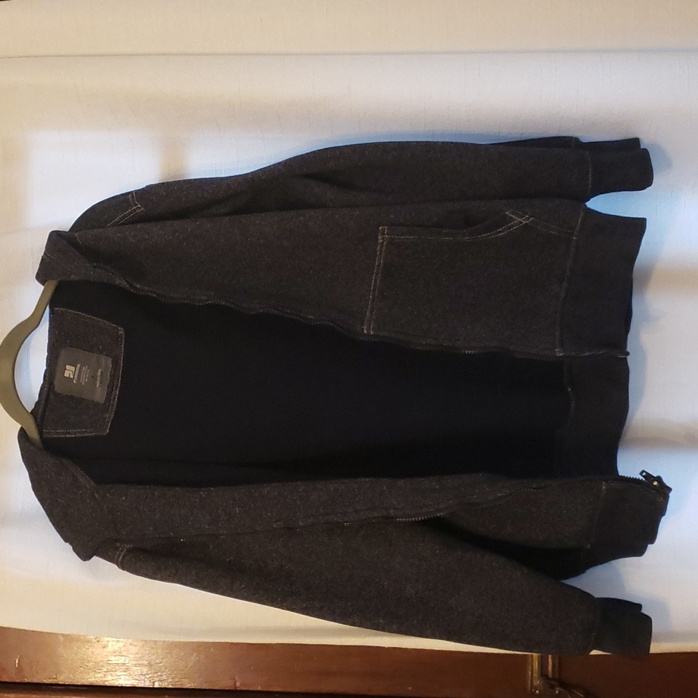 PJ Mark dark gray large jacket with zipper and hood